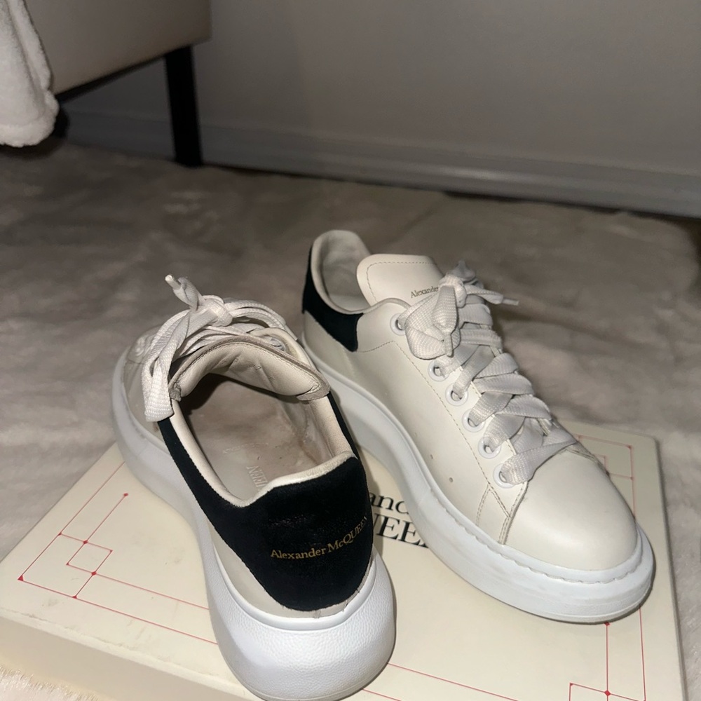 Alexander McQueen White and Black Women's Sneakers